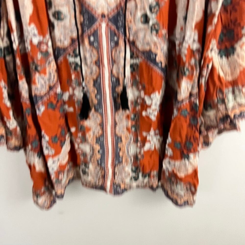 Angie Long Sleeve Boho Top Shirt Women Size 3X - Picture 5 of 10